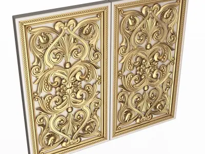 Backgammon Set 07 White Low-poly 3D model