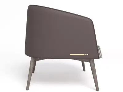 Luxury Ellitia Single Armchair 3D model