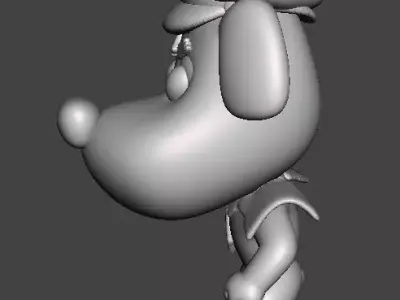 SHERIFF LABRADOR FIGURE MODEL TOY STATUE ORNAMENT FOR KIDS 3D print model