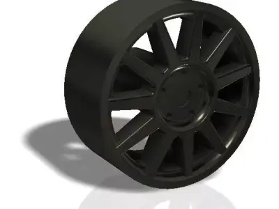 11 spokes rim - print model 3D print model