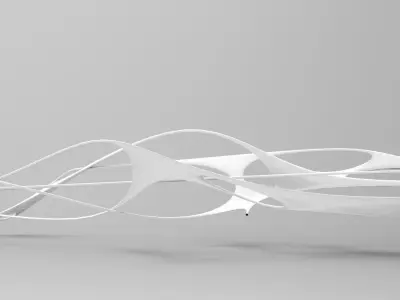 Orginic Bridge Low-poly 3D model