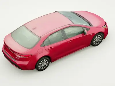 2022 Toyota Corolla hybrid Low-poly 3D model