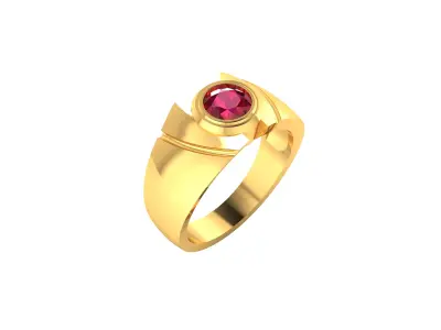 Solitaire Women Engagement Wedding Ring 3D print model buy