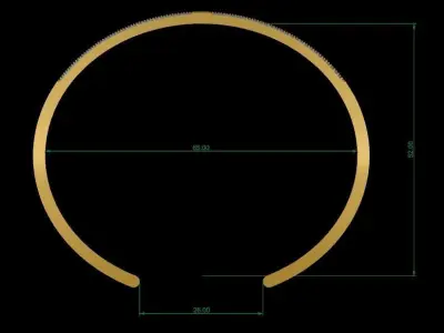 Triangle Bracelet 3D print model