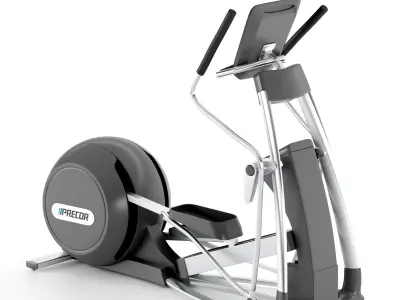 Stationary bicycle Precor Low-poly 3D model