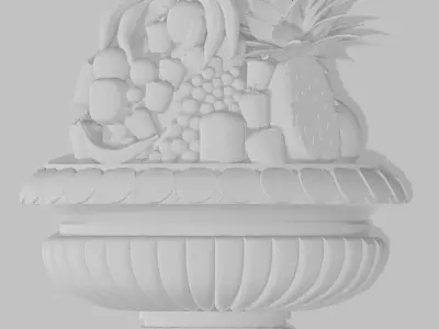 Fruits vase 3D model