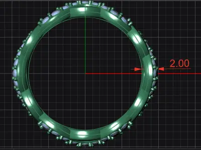 Ring Maritime02 15 5 3D Model 3D print model