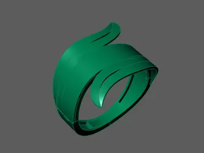 Plain Ring Women Ready STL 3DM Models Womens Rings 3D models 3D print model 38