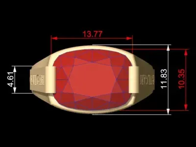 BVLGARI Ring Free 3D print model