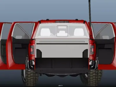 F150 Raptor Low-poly 3D model