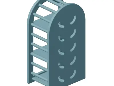 Plastic Decor Wall Mount Stand Toy 3D model