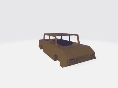 Car Bodies Set for 3d Art Low-poly 3D model