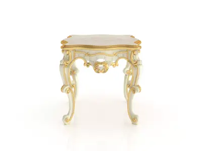 Marble side table by Modenese 3D model