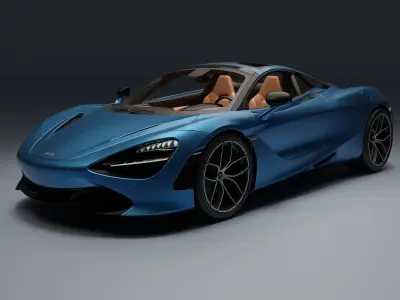 McLaren 720S Spider Low-poly 3D model