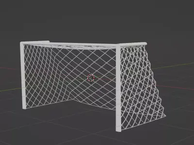 Goal  post 3d model Free low-poly 3D model