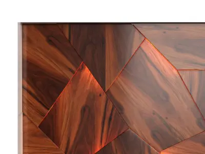 Wooden panels 2 3D model