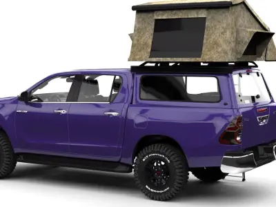 TOYOTA HILUX 2019 CARPA OPEN DESING  3D model