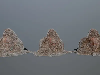 Mountain  face Low-poly 3D model purchase