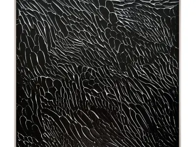 Art330 wall art with waves Low-poly 3D model