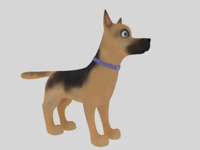 Cartoon Dog 3D model