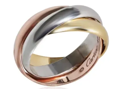 Trinity Ohrringe Ring Brand Jewelry Gold 3D print model