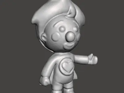 PLIM PLIM THE LITTLE CLOWN PVC FIGURE MODEL TOY SCULPTURE 3D print model