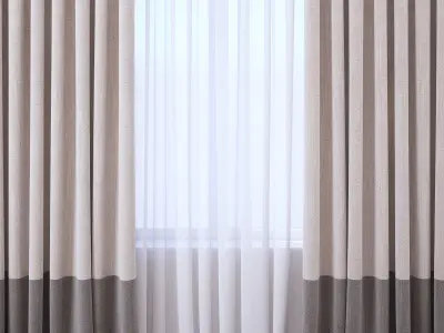Set 112 Curtains 3D model