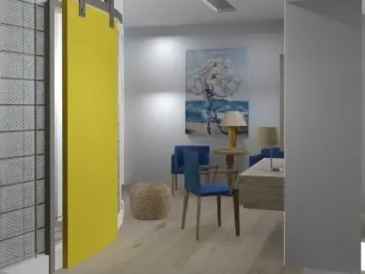 TROULOS-HOME interior design of hotel room 3D model