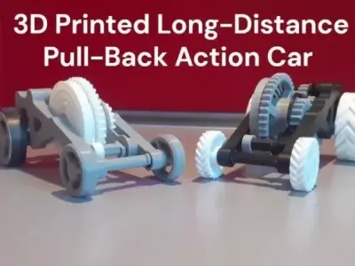Pull-Back Action Car 3D print model