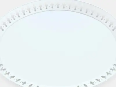 ROMANTIC tray Low-poly 3D model