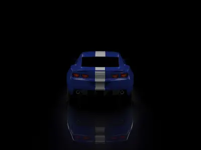 Fantasy car based on Camaro 2008 3D model