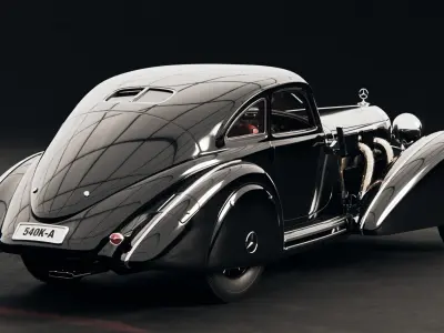 Mercedes 540k Autobahnkurier 3D model