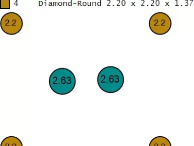 Golden Skull Ruby Pendant 3D print model