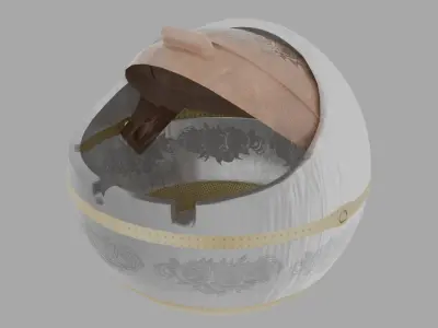 Ashtray Antique Model 3D model