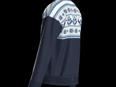 Christmas Male longsleeve 3D model