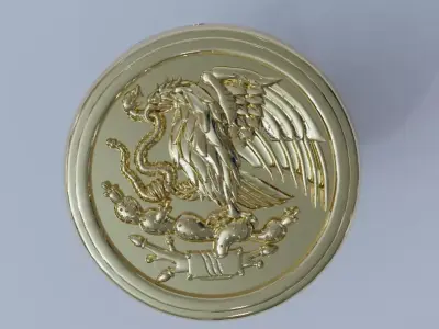 Eagle mexico signet ring 3D print model