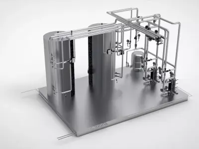 Industrial Boiler Room 3D model