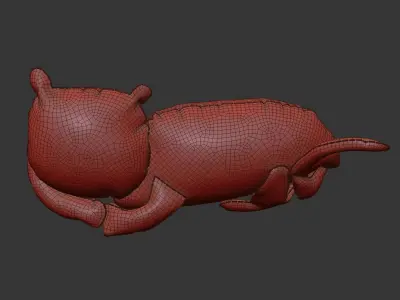 kids cat toy 05 3D model