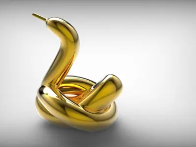 Jeff Koons Balloon Swan 3D print model