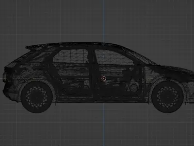 Hyundai  IONIQ-5 Low-poly 3D model