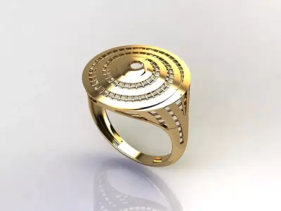 Fancy Womens Rings Plain Rings Ready STL 3DM Models Rings 3D print model 44