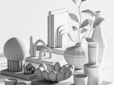 Decorative set02 3D model