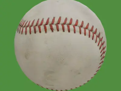 Baseball ball Low-poly 3D model