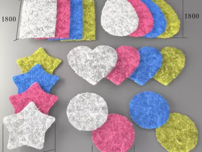 Childrens rugs 01 3D model