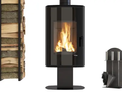  Stove-fireplace Defro Home Orbis 3D model
