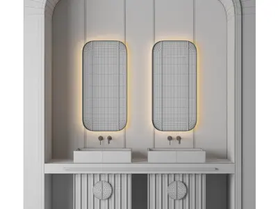 Luxury Bathroom 116 3D model