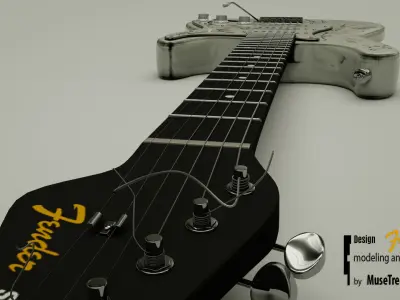 Guitar Fender Stratocaster 3D model