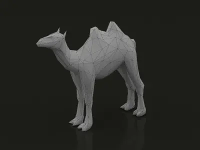 Camel Low Poly Low-poly 3D model