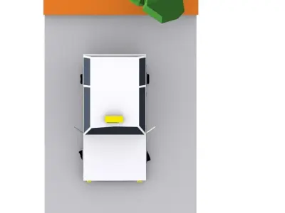 Toon Taxi car  Low-poly 3D model