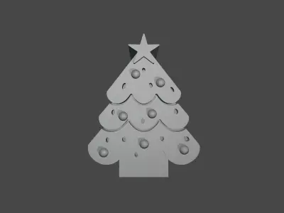 Christmas Tree-Themed Candle 2 3D print model